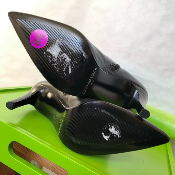 SALE Enzo Angiolini black zip heeled boots - Picture 6 of 9